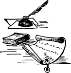 Kynä, paperia, kirja / Quiltpen, paper, book